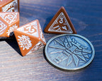 Product image Witcher - Geralt Roach's Companion RPG Dice Set 7pc with Collector's Coin