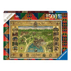 Productafbeelding Harry Potter - Hogwarts Kaart Puzzel 1500 Stukjes