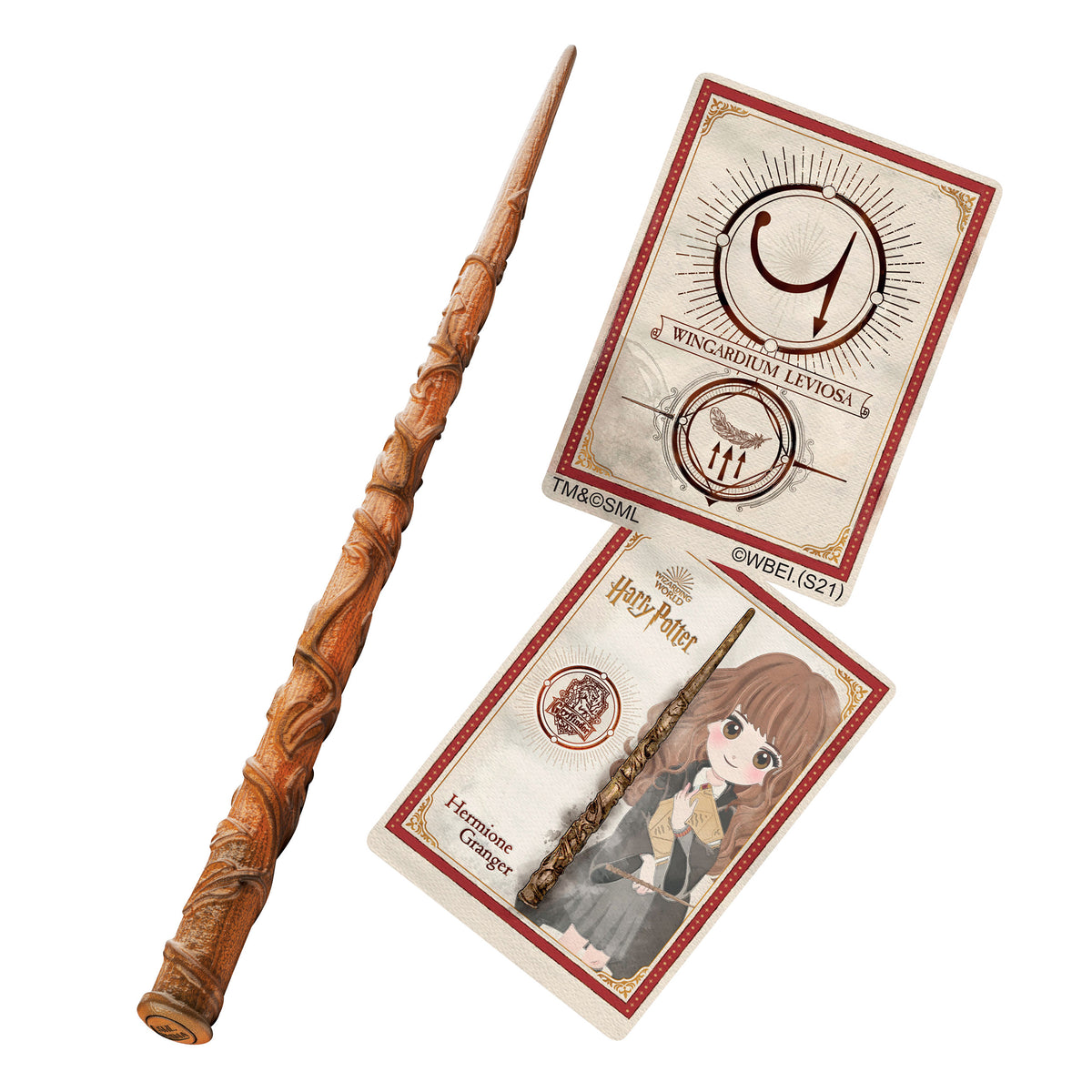 Produktbild Harry Potter - Hermine Zauberstab mit Zauberspruchkarte