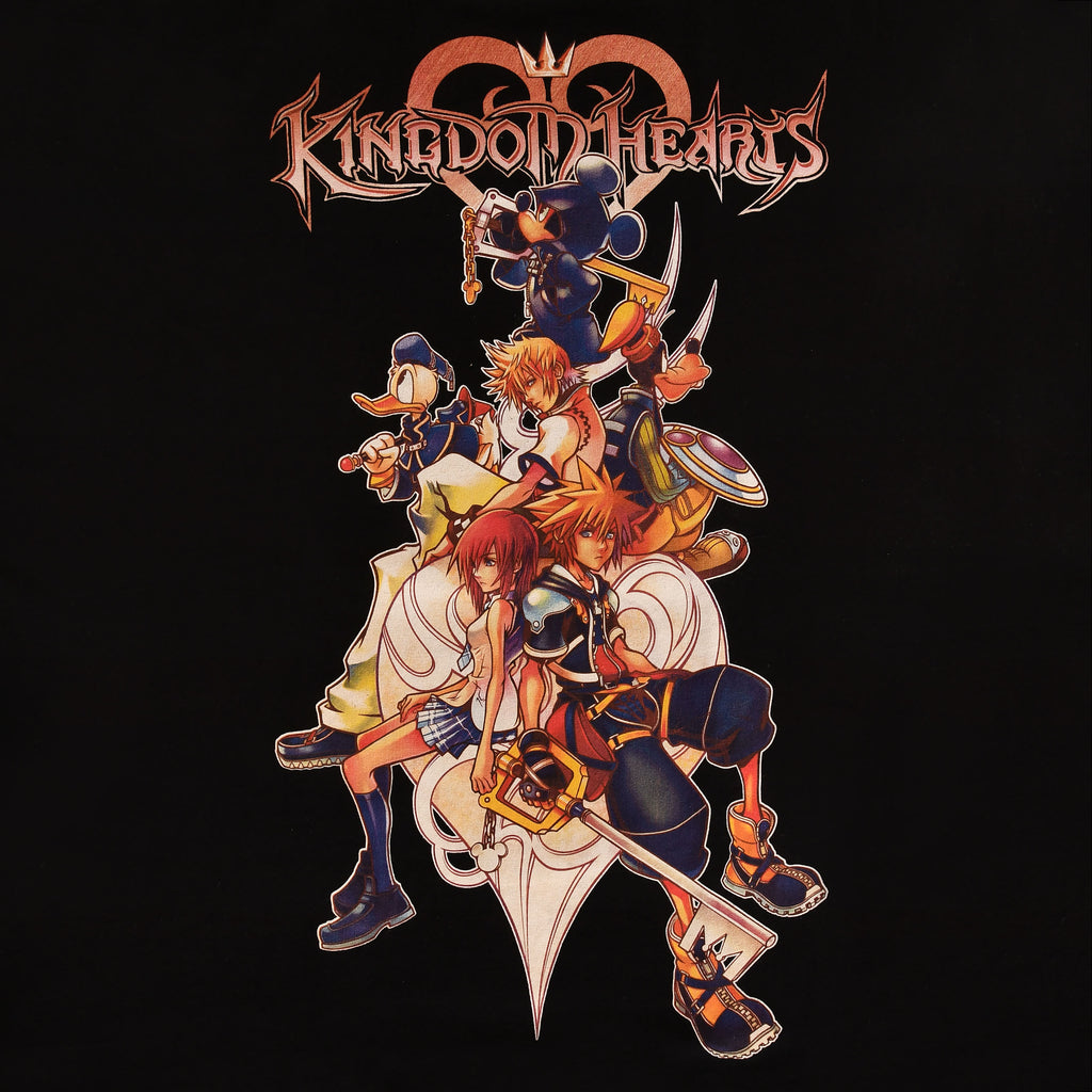 Image produit Kingdom Hearts - T-shirt familial noir