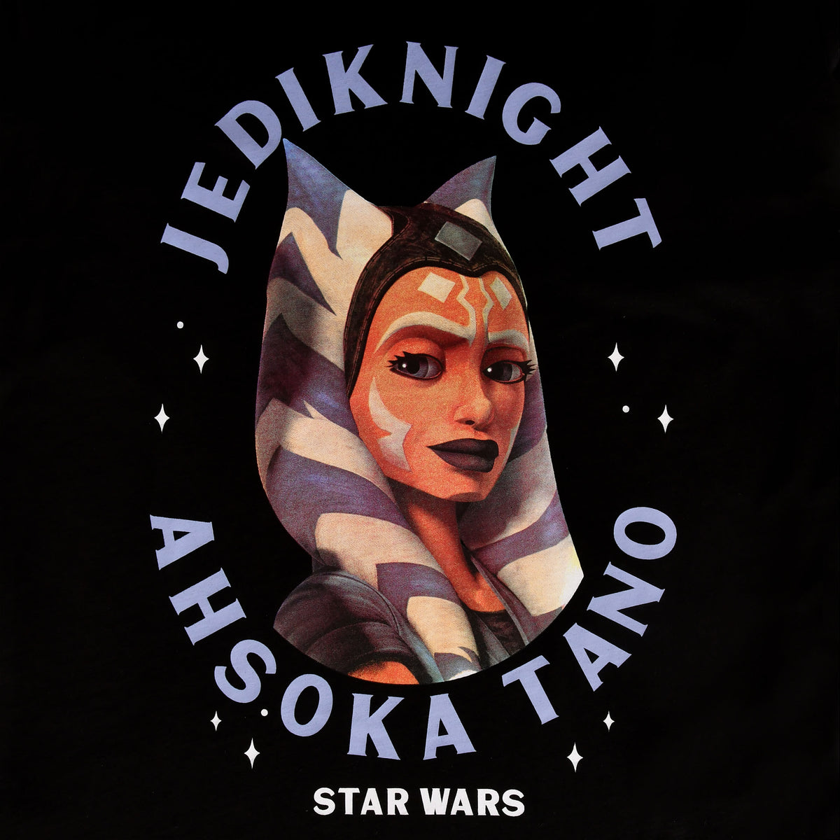 Productafbeelding Star Wars - Ahsoka Tano Gezicht T-Shirt Zwart