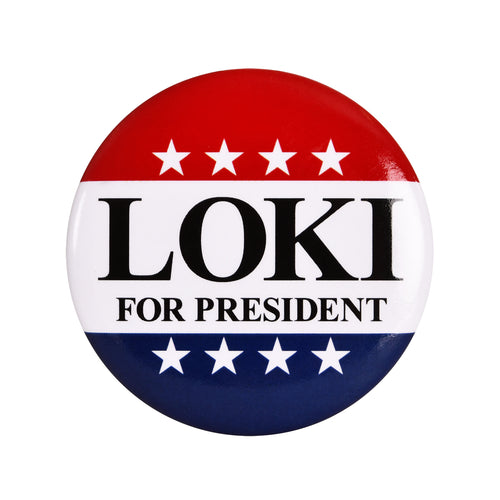 Produktbild For President Button für Loki Fans