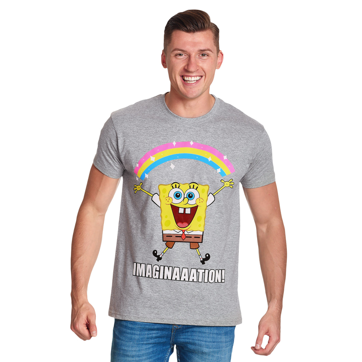 Image produit SpongeBob - Imaginaaation! T-Shirt gris