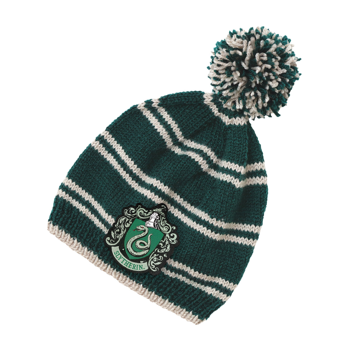 Image produit Kit de tricot bonnet à pompon Serpentard - Harry Potter