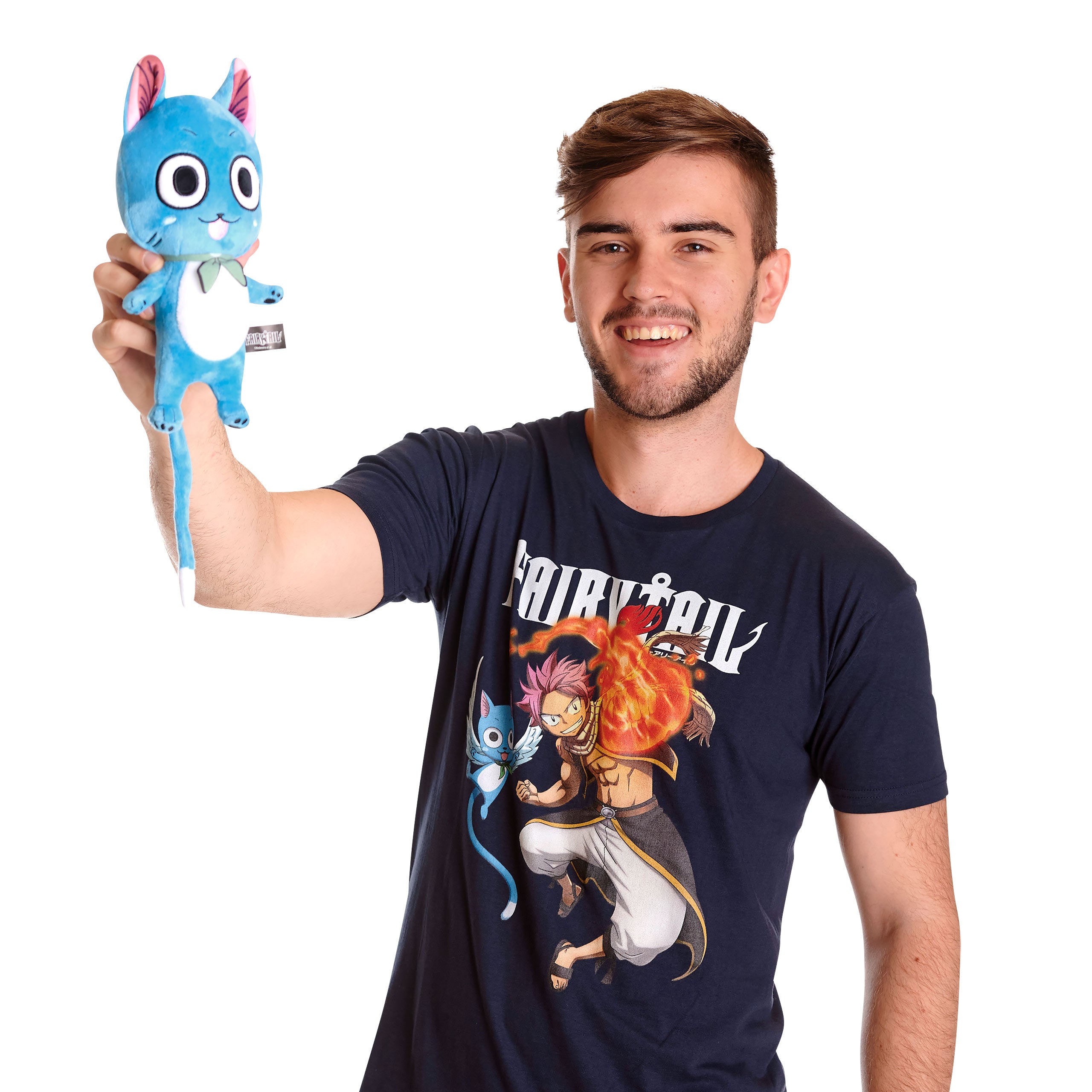 Produktbild Fairy Tail - Natsu und Happy T-Shirt blau