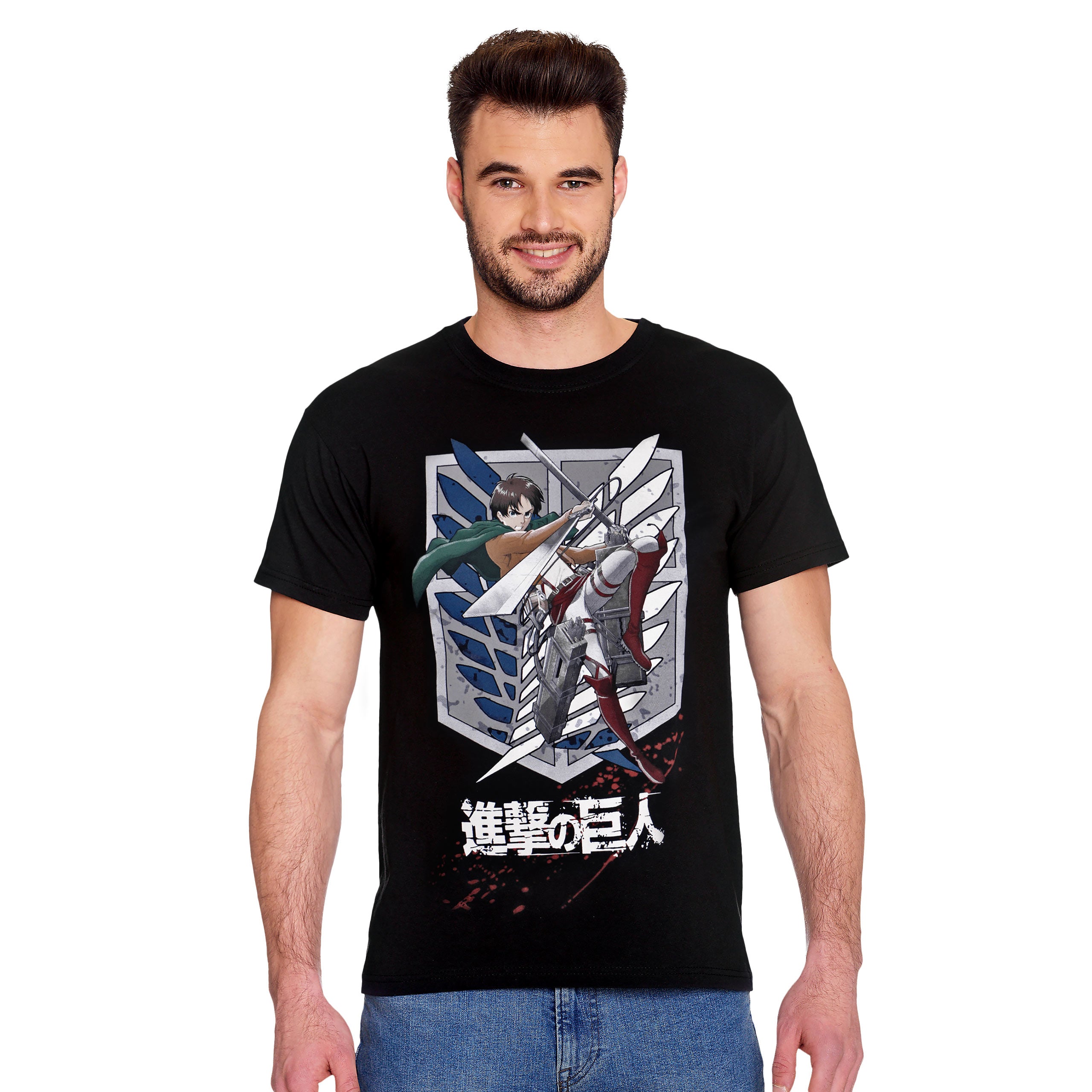 Produktbild Attack on Titan - Eren Survey Corps T-Shirt schwarz