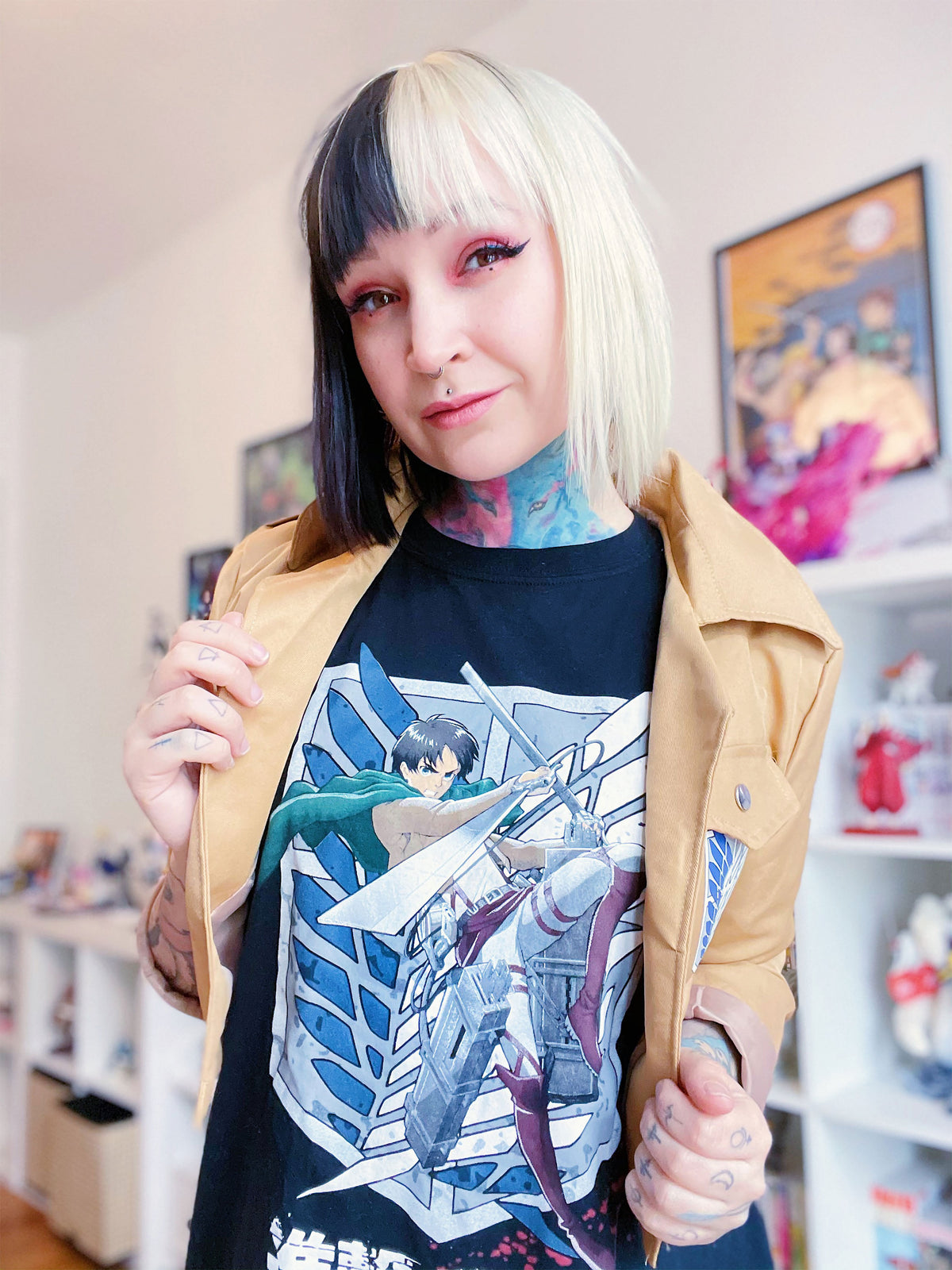 Produktbild Attack on Titan - Eren Survey Corps T-Shirt schwarz