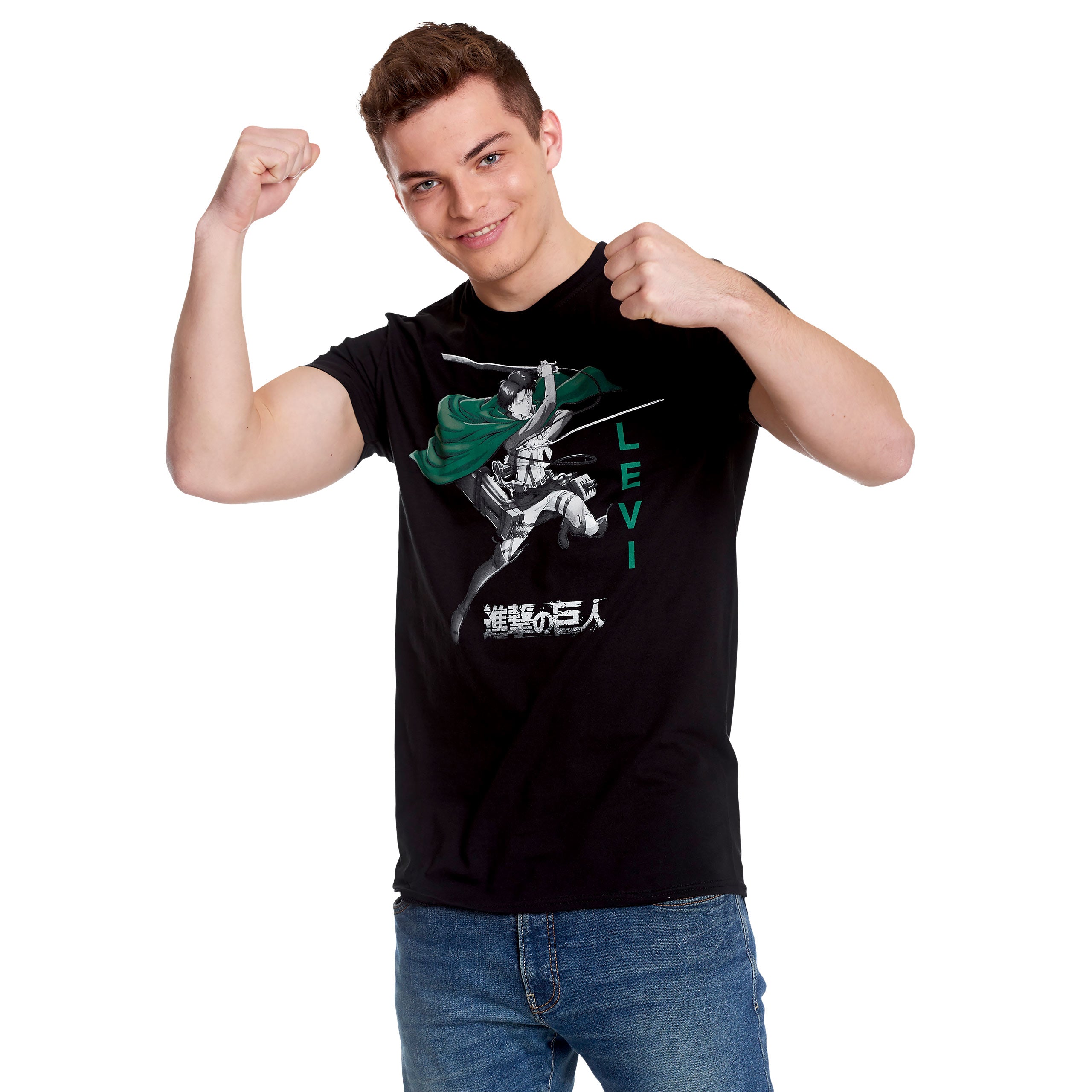 Productafbeelding Attack on Titan - Levi T-Shirt zwart