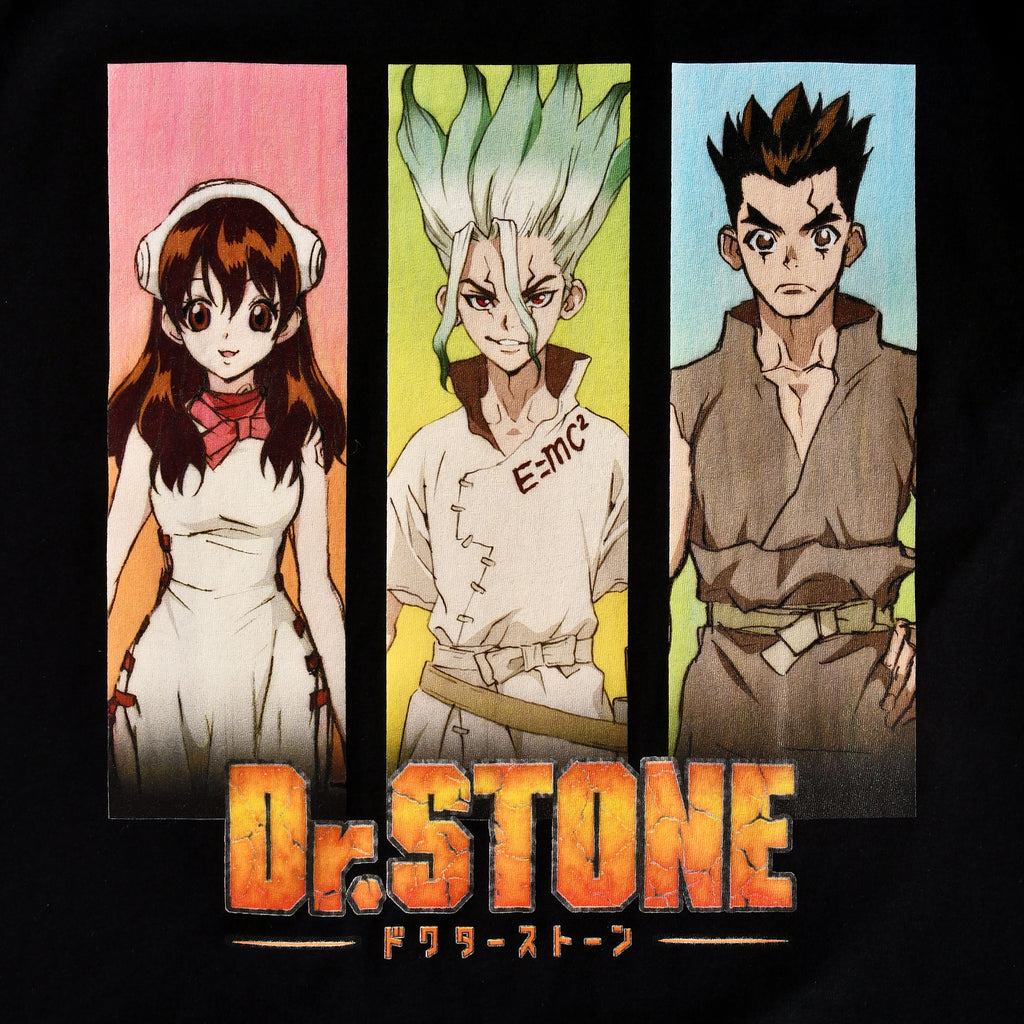 Image produit Dr. Stone - T-shirt personnages graphiques noir