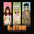 Image produit Dr. Stone - T-shirt personnages graphiques noir