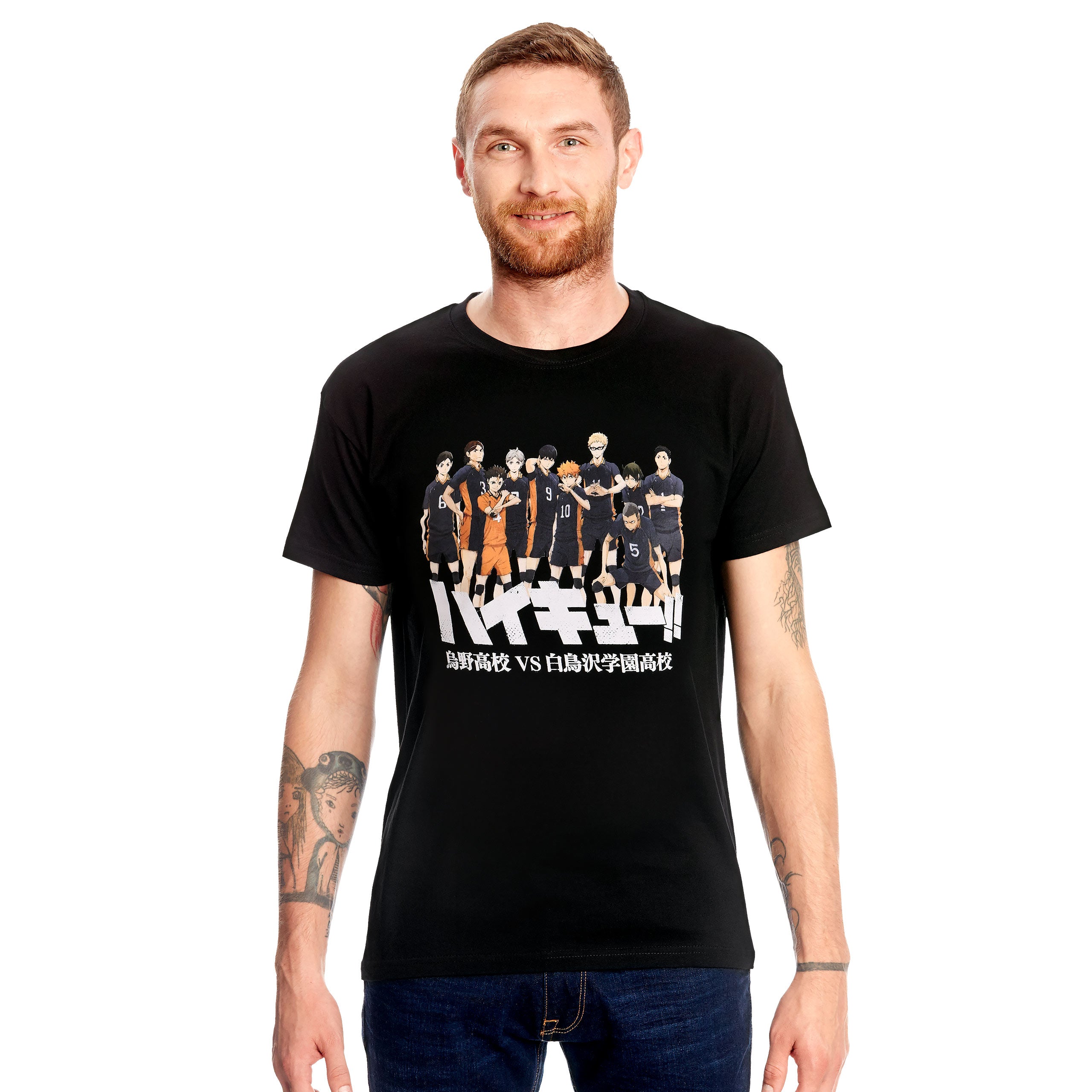 Image produit Haikyu!! - T-shirt Characters noir