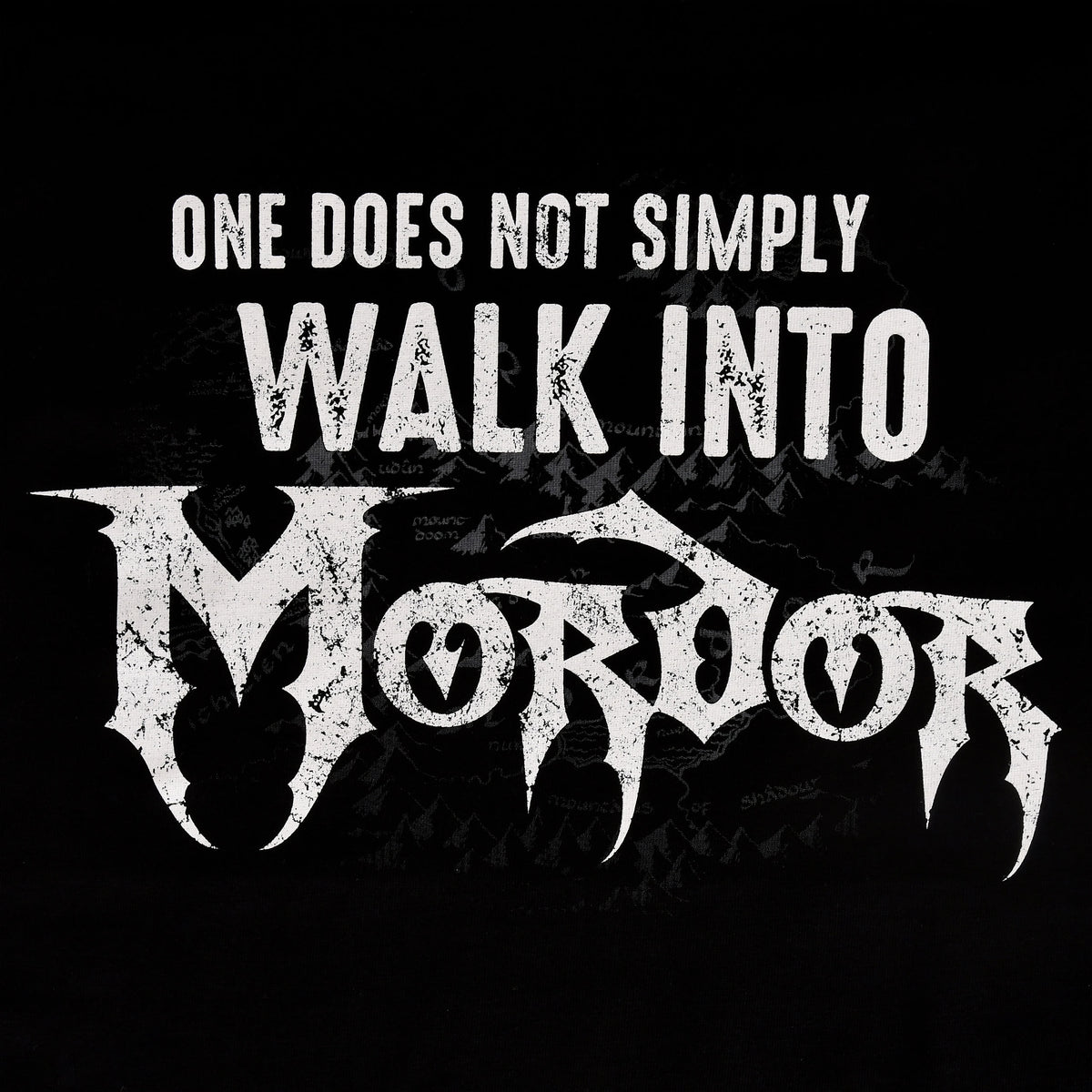 Produktbild Der Herr der Ringe - Walk Into Mordor T-Shirt schwarz