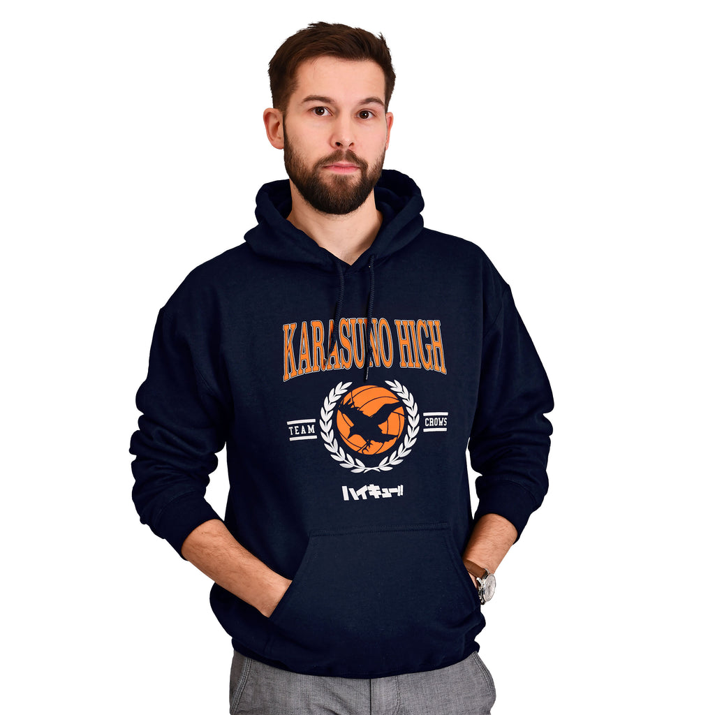 Produktbild Haikyu!! - Karasuno High Hoodie blau