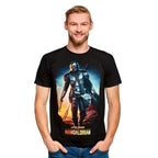 Image produit T-shirt noir Through The Galaxy - Star Wars Mandalorian