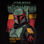 Image produit T-Shirt Boba Fett Lives noir - Star Wars Mandalorian