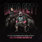 Productafbeelding Boba Fett Throne T-shirt zwart - Star Wars Mandalorian