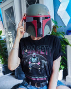 Productafbeelding Boba Fett Throne T-shirt zwart - Star Wars Mandalorian