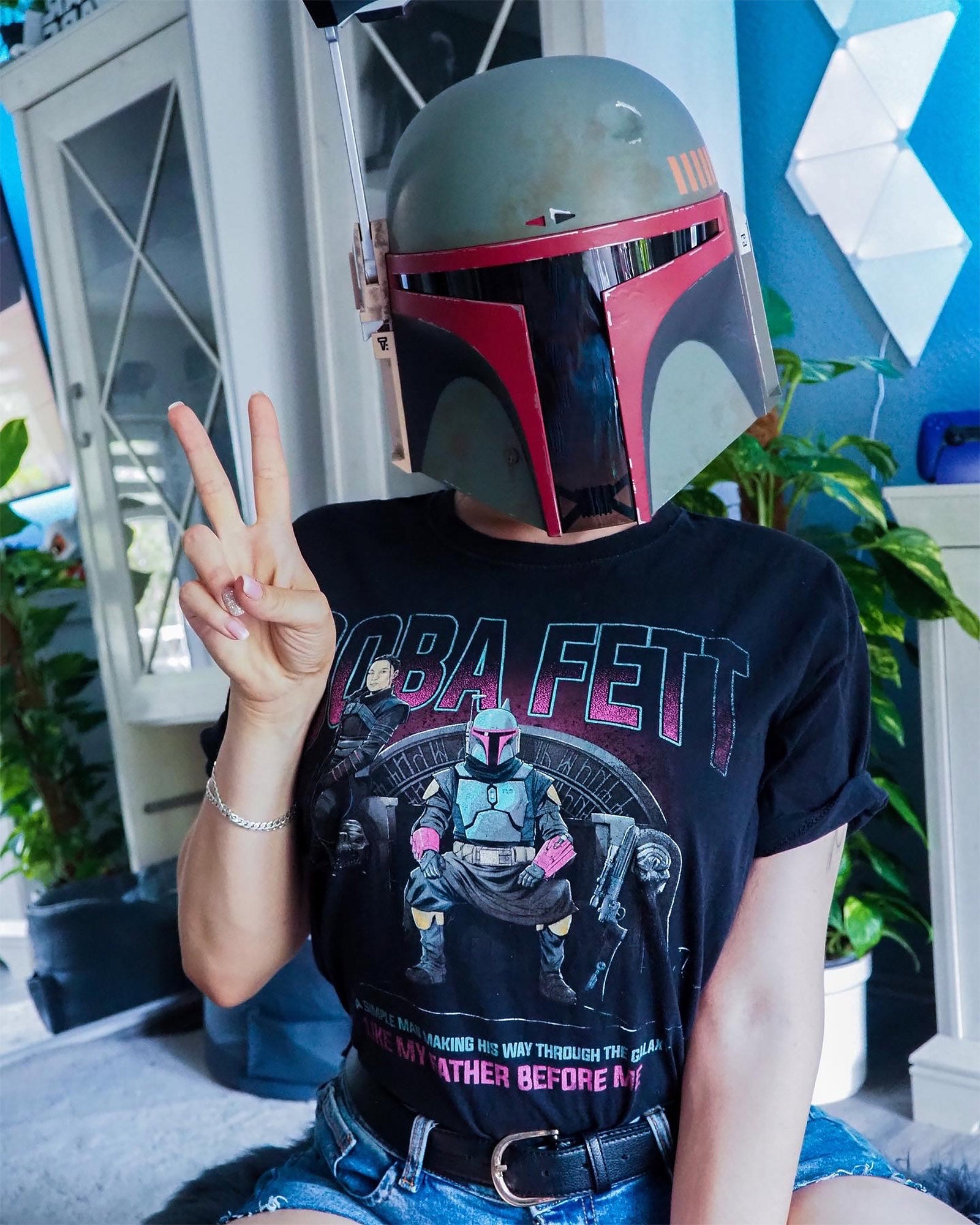 Image produit T-shirt Boba Fett Throne noir - Star Wars Mandalorian