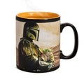 Productafbeelding Mando met Grogu thermo effect mok - Star Wars The Mandalorian