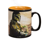 Productafbeelding Mando met Grogu thermo effect mok - Star Wars The Mandalorian
