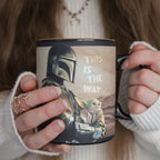 Productafbeelding Mando met Grogu thermo effect mok - Star Wars The Mandalorian