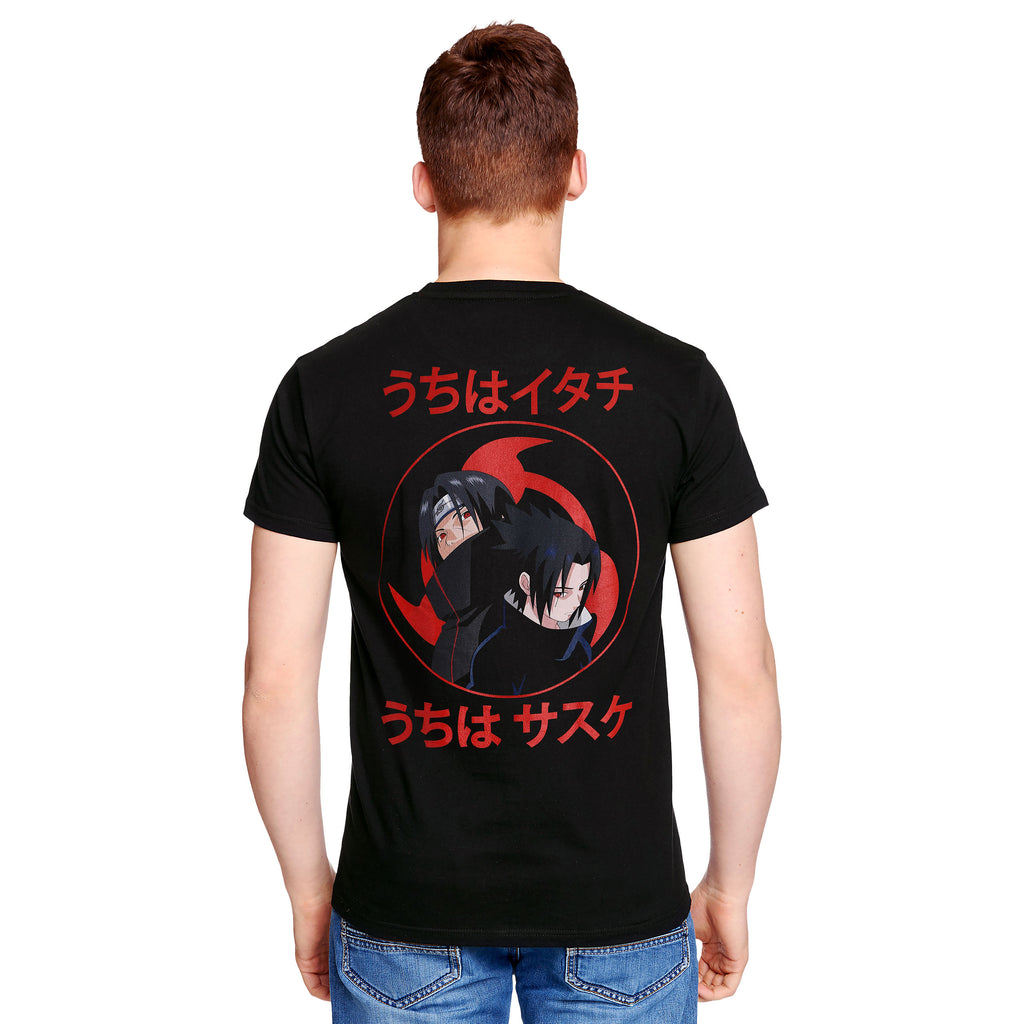 Productafbeelding Naruto - Sasuke en Itachi T-shirt zwart