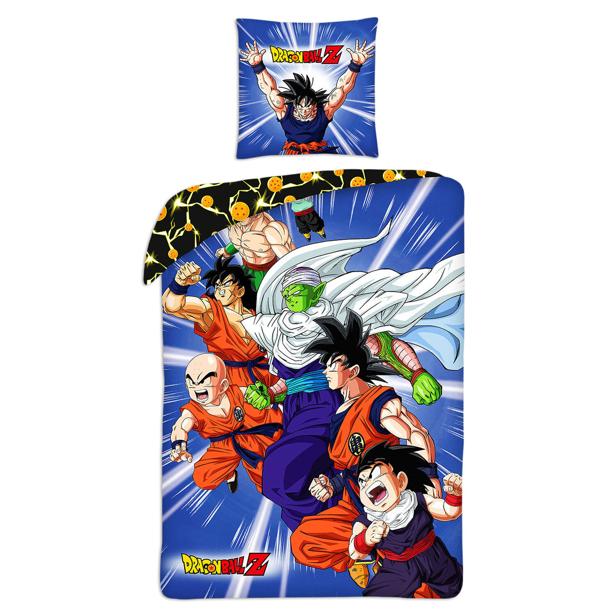 Image produit Dragon Ball Z - Housse de couette réversible Groupe incluant un sac de sport