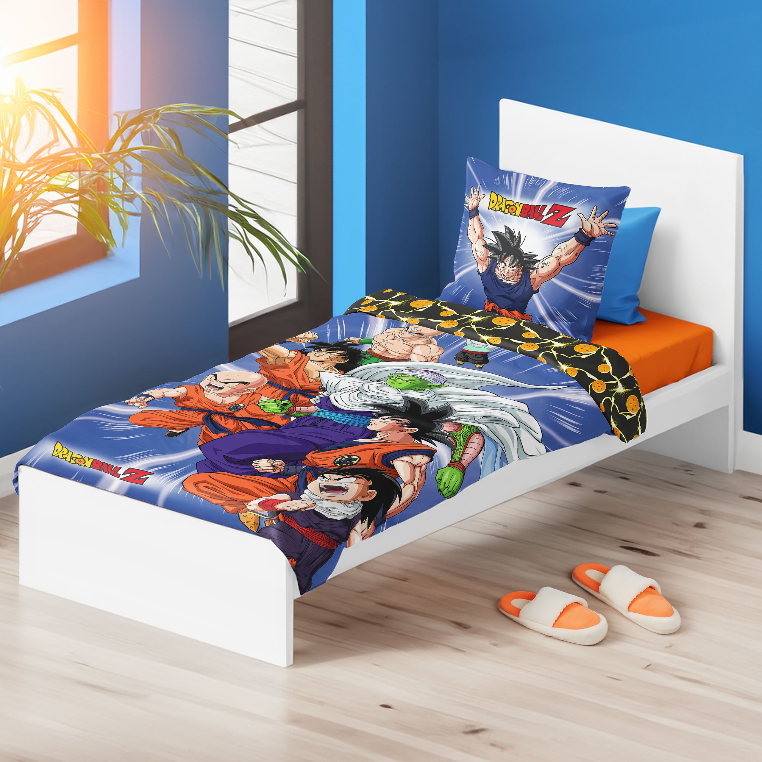 Image produit Dragon Ball Z - Housse de couette réversible Groupe incluant un sac de sport