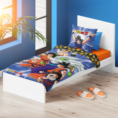 Image produit Dragon Ball Z - Housse de couette réversible Groupe incluant un sac de sport