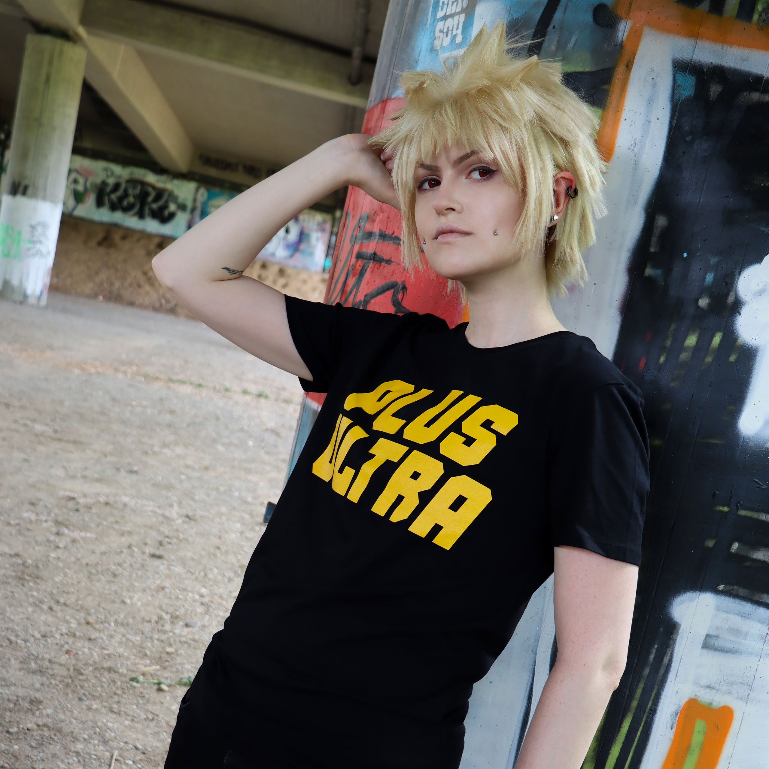 Image produit T-shirt Plus Ultra pour les fans de My Hero Academia noir