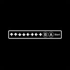 Image produit T-shirt Konami Code pour les fans de jeux vidéo noir
