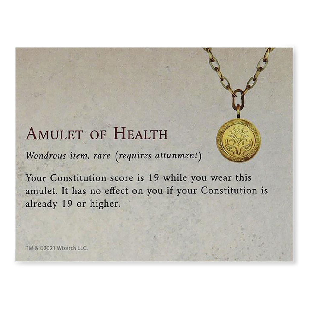 Productafbeelding Dungeons & Dragons - Amulet of Health Medaillon