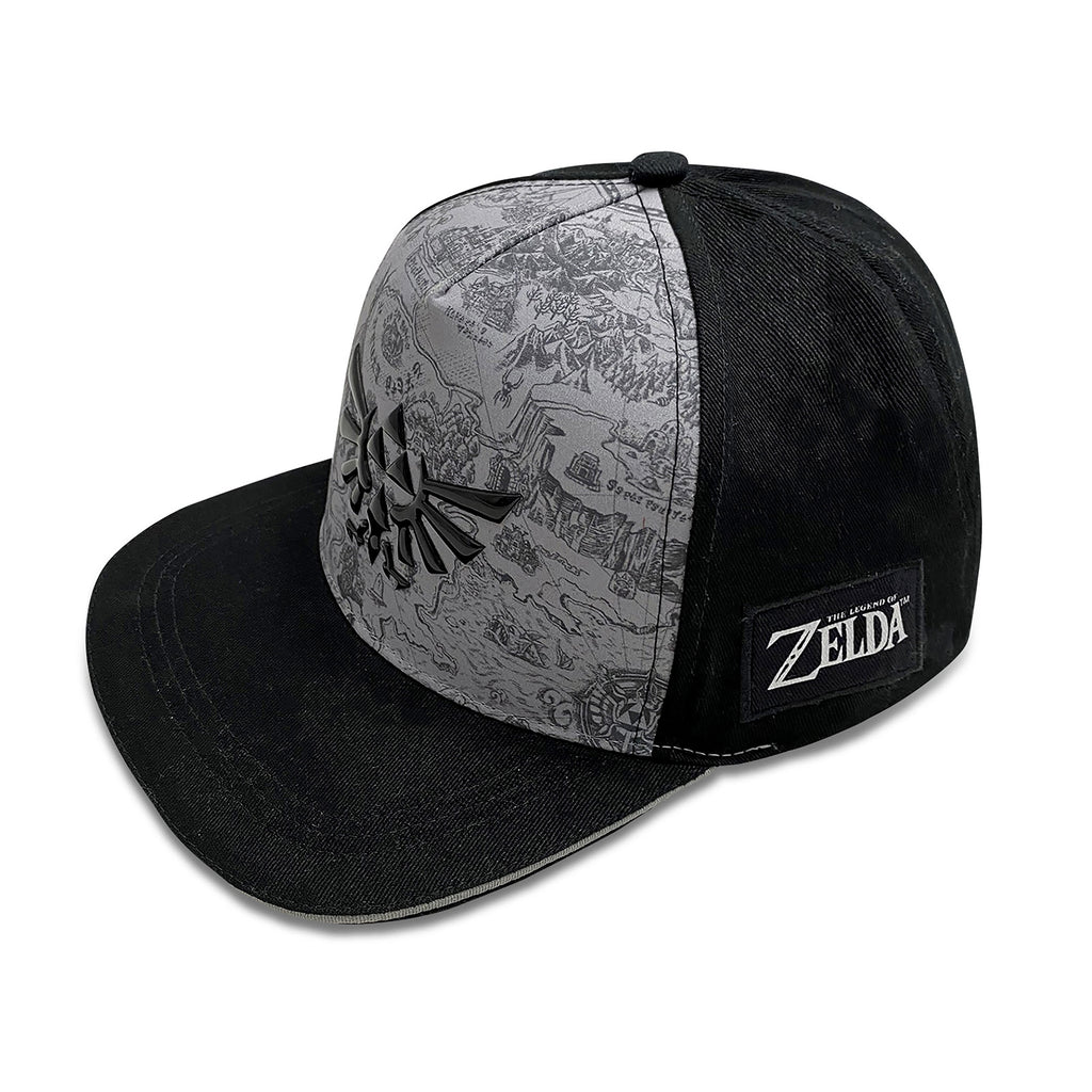 Productafbeelding Zelda - Kaart van Hyrule Snapback Cap Zwart