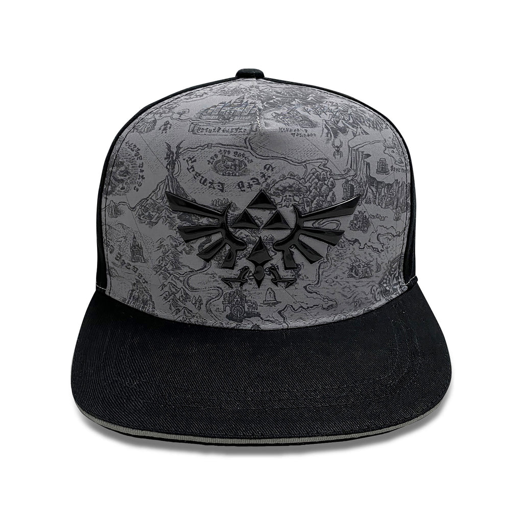 Productafbeelding Zelda - Kaart van Hyrule Snapback Cap Zwart