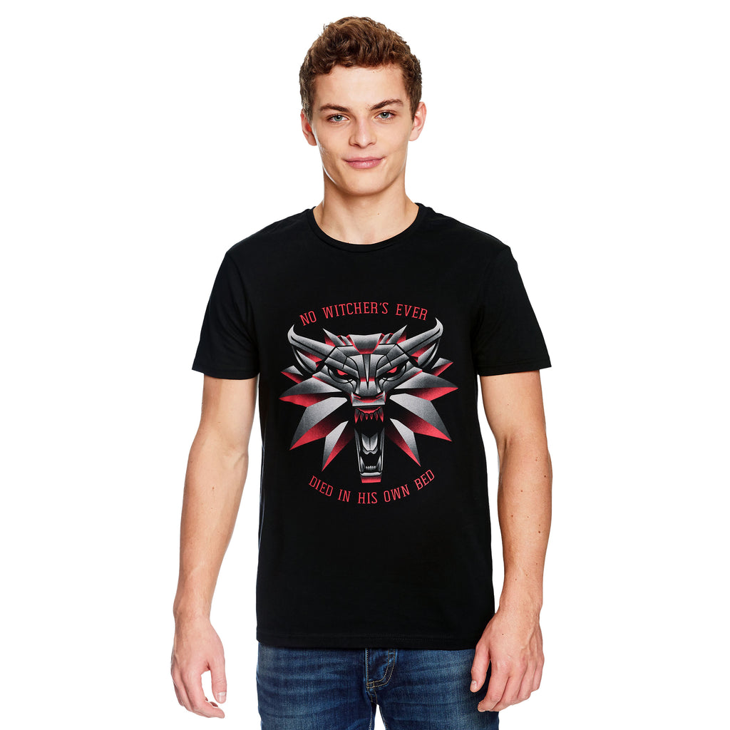 Productafbeelding Witcher 3 - Herdenkingswolf T-shirt zwart