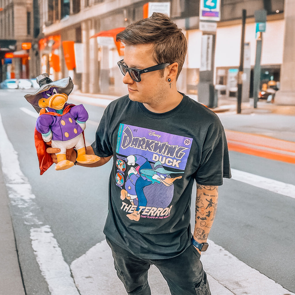 Image produit Darkwing Duck - T-shirt de couverture de bande dessinée noir