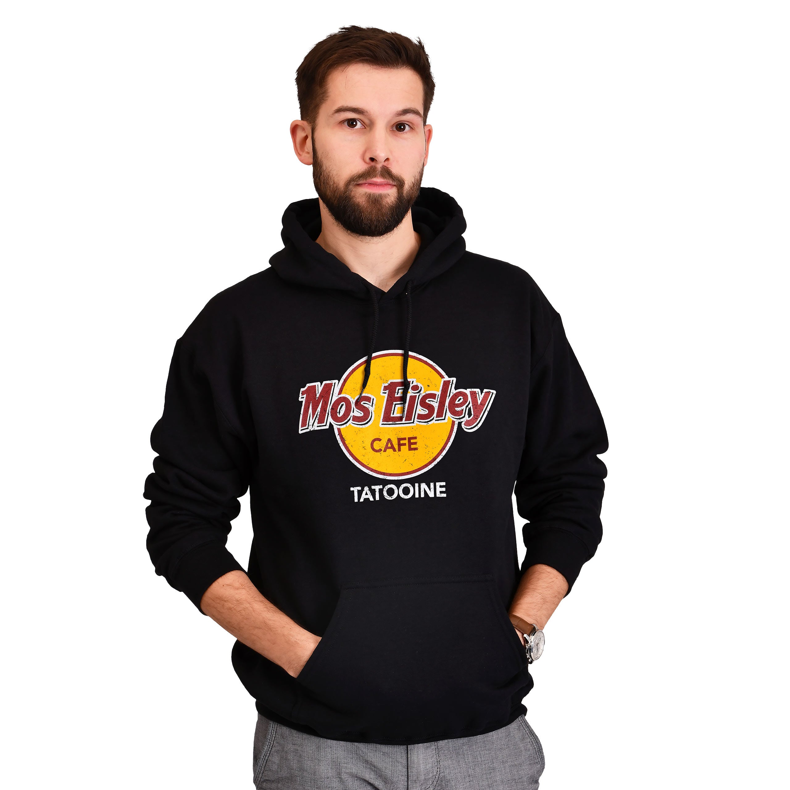 Productafbeelding Mos Eisley Cafe hoodie voor Star Wars fans zwart