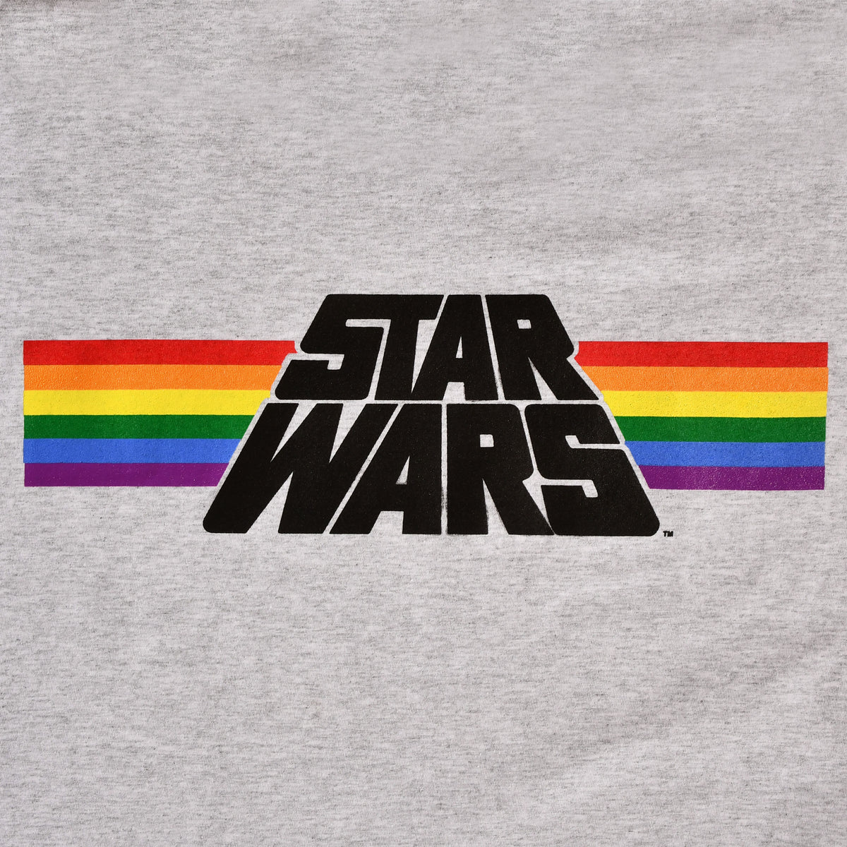 Productafbeelding Star Wars - Classic Rainbow Logo Pride T-Shirt grijs
