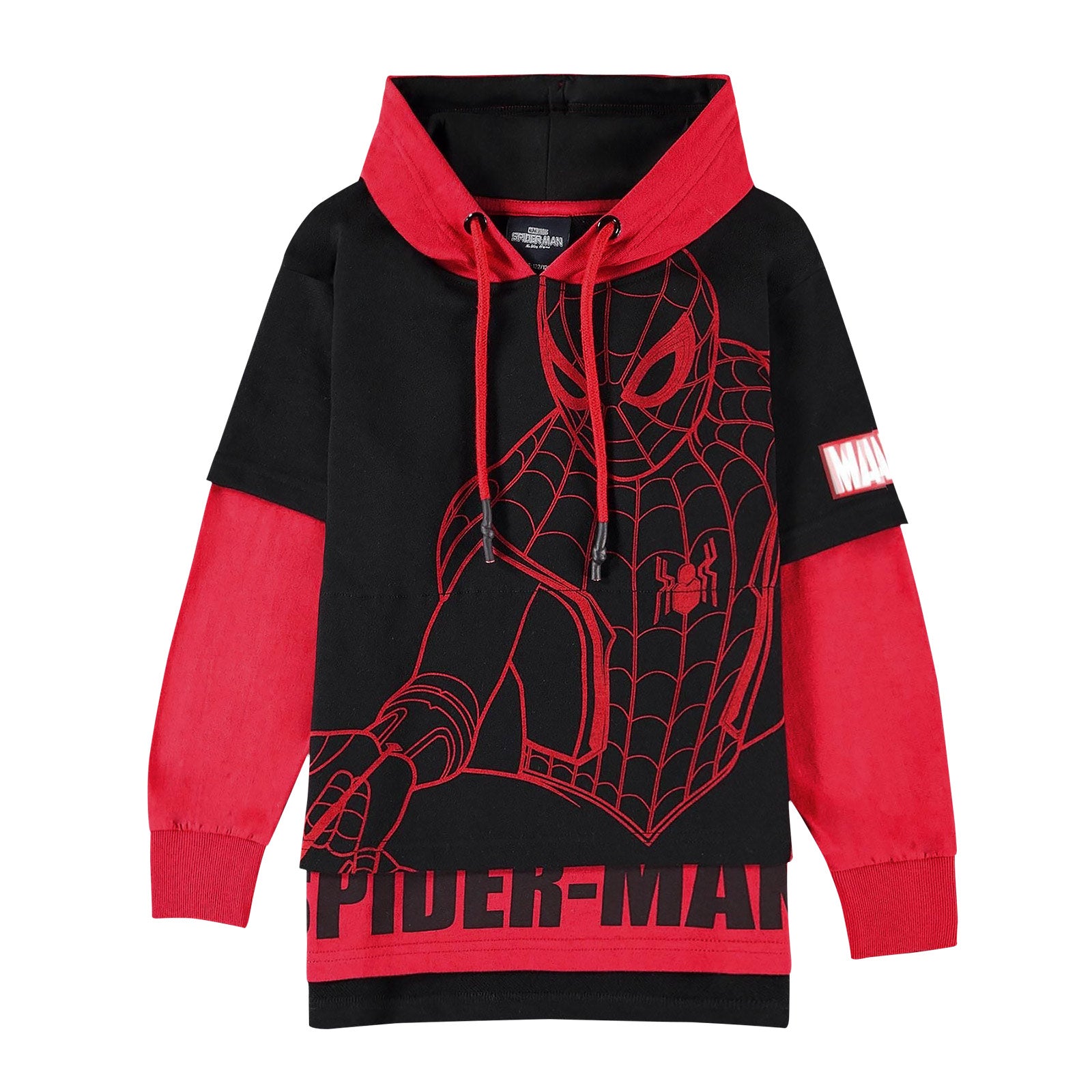 Image produit Hoodie Spider-Man Enfants noir-rouge