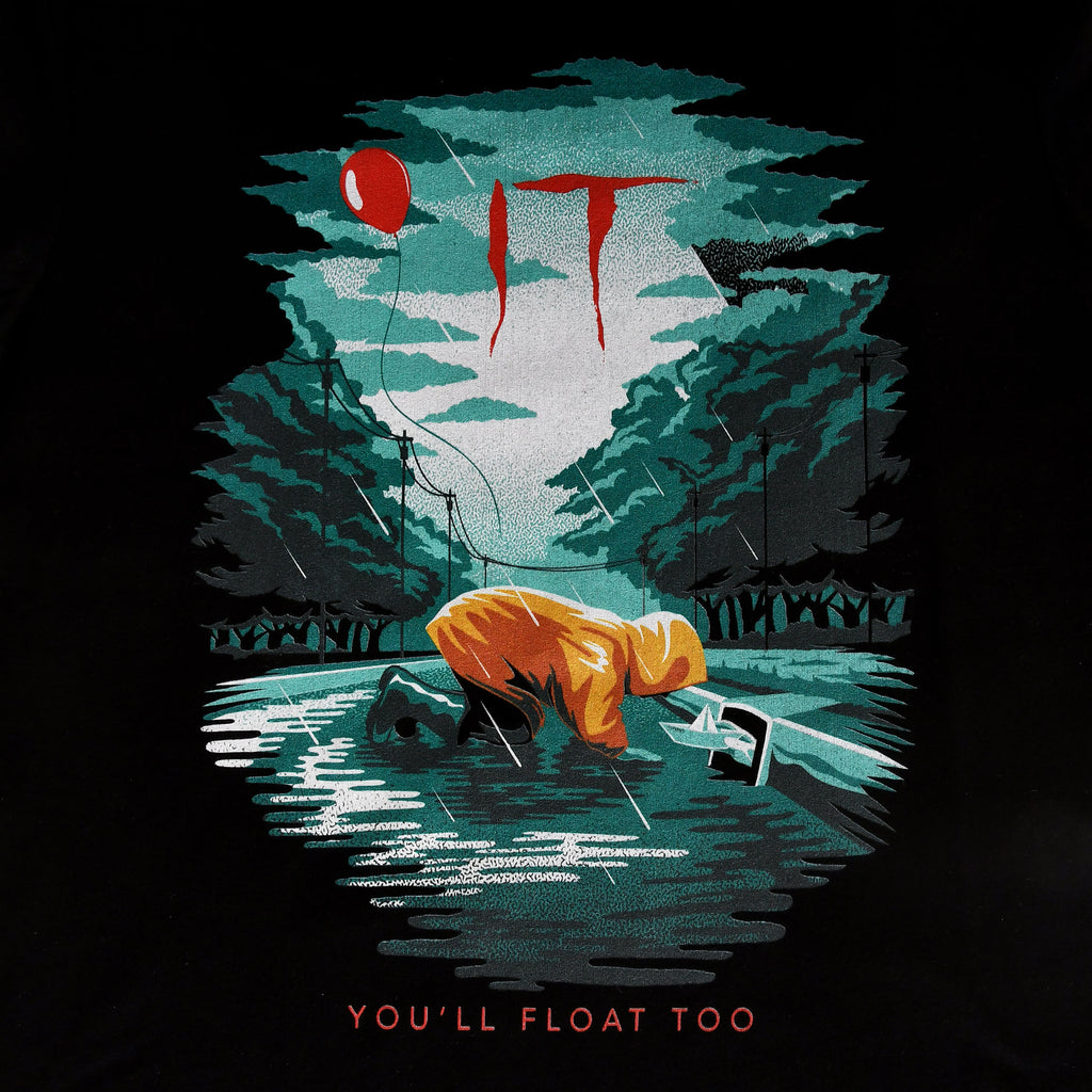 Image produit Stephen King's IT - T-shirt noir Georgie You'll Float Too