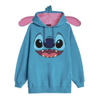 Productafbeelding Lilo & Stitch - Stitch Dames Hoodie met Oren Blauw