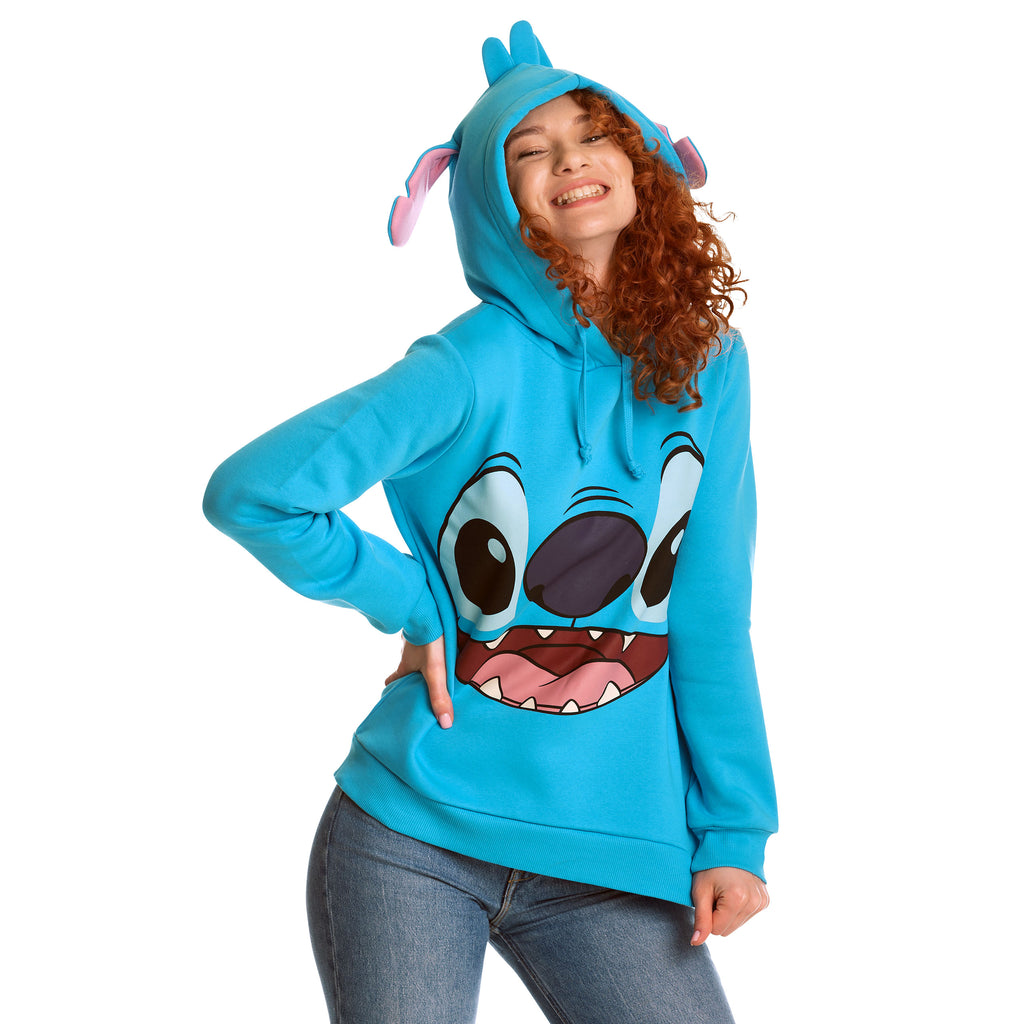 Productafbeelding Lilo & Stitch - Stitch Dames Hoodie met Oren Blauw