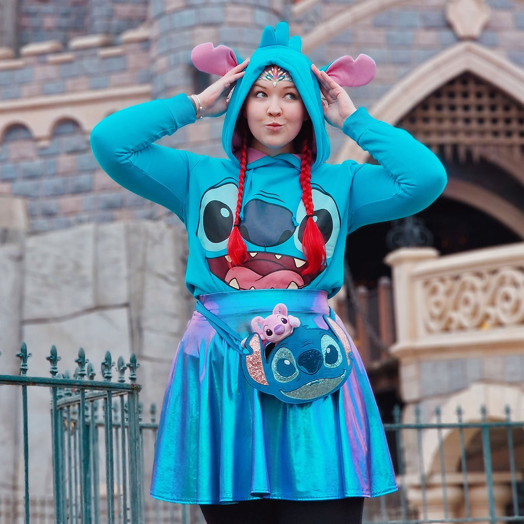 Productafbeelding Lilo & Stitch - Stitch Dames Hoodie met Oren Blauw