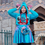 Productafbeelding Lilo & Stitch - Stitch Dames Hoodie met Oren Blauw