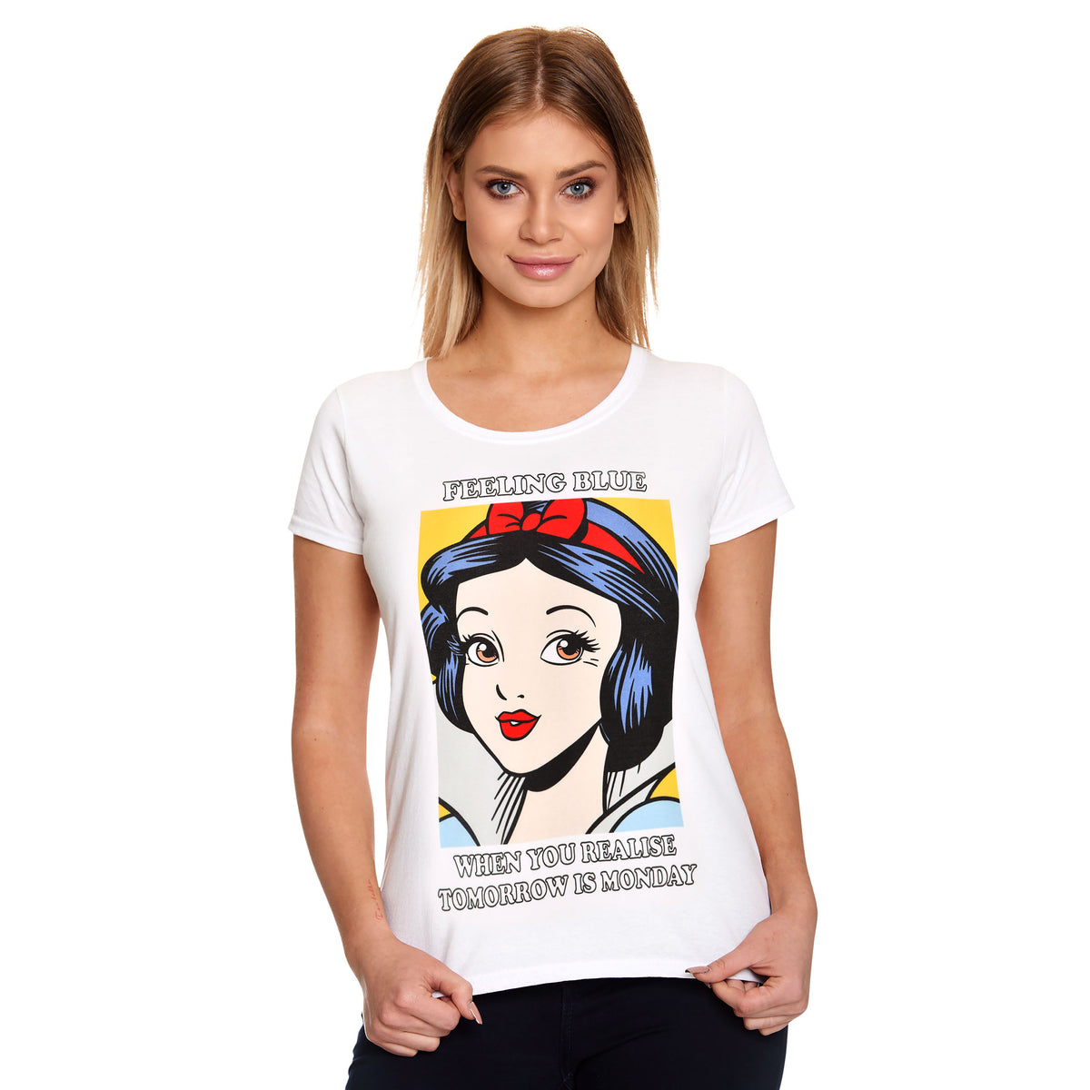 Productafbeelding Sneeuwwitje - Portret T-Shirt Dames wit
