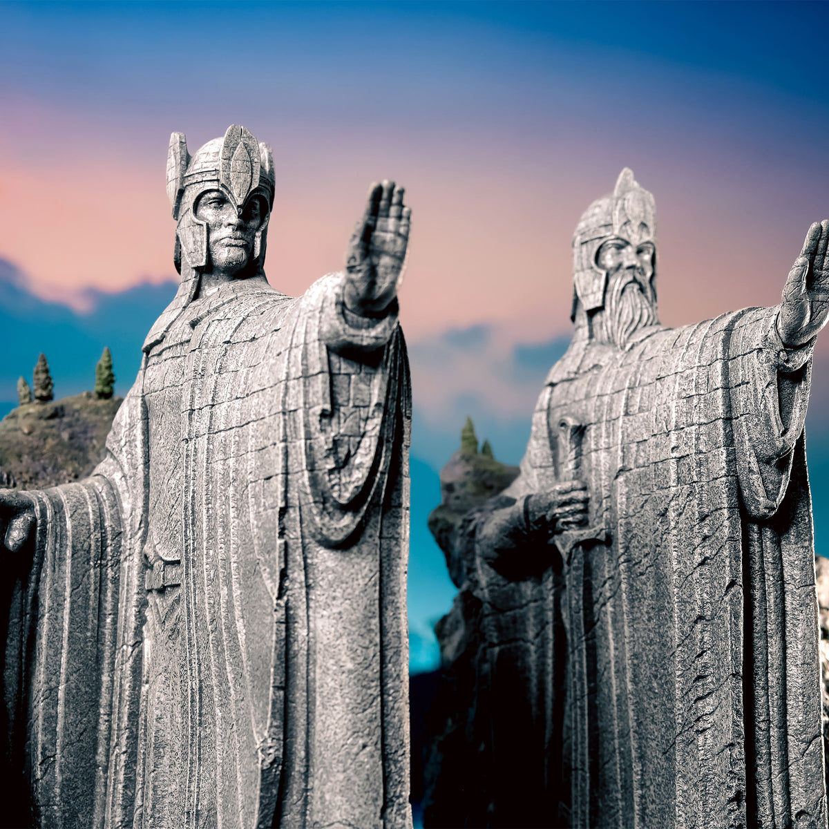 Productafbeelding Heer der Ringen - Argonath Omgevingsfiguur Deluxe 34 cm