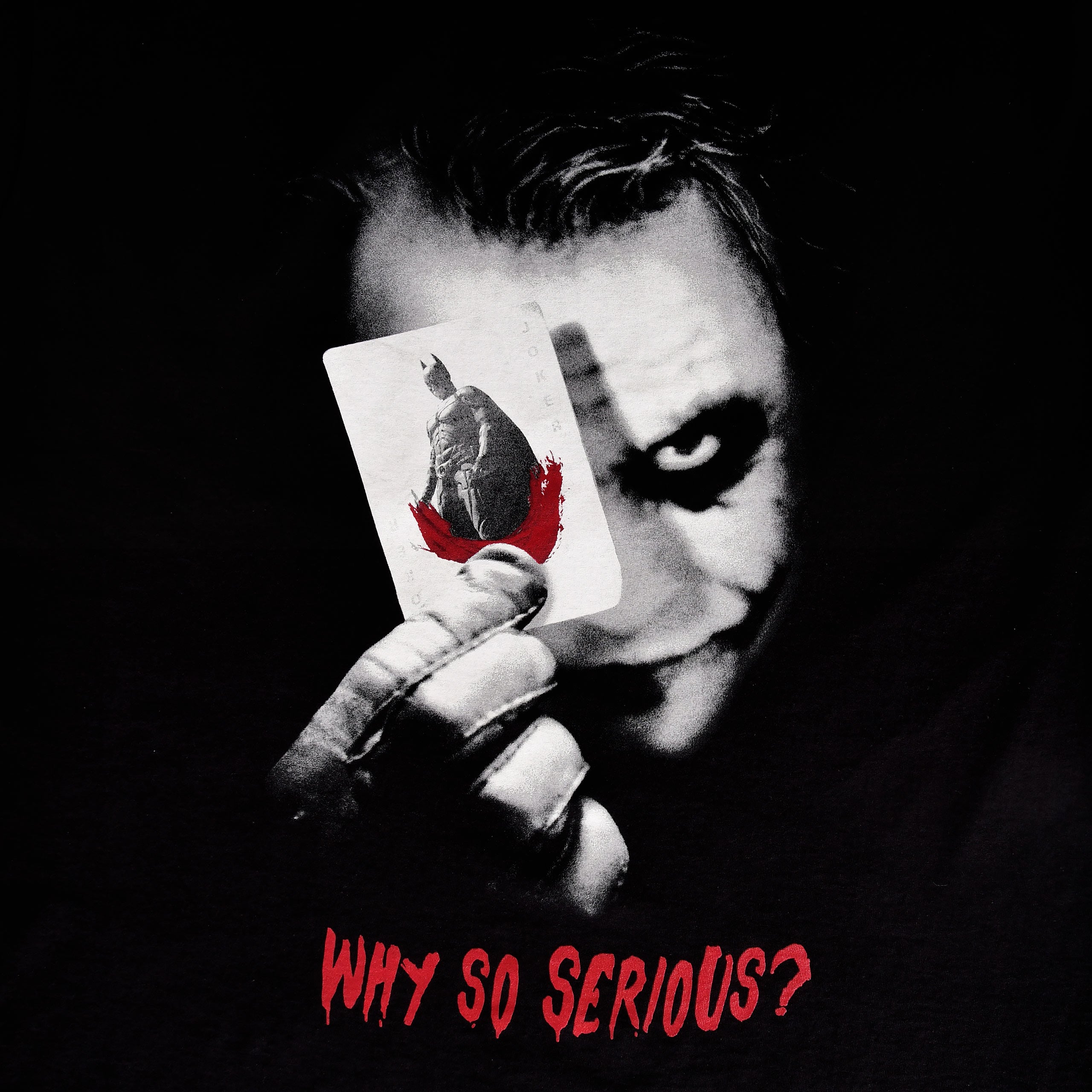 Productafbeelding The Dark Knight - Waarom zo serieus T-shirt zwart