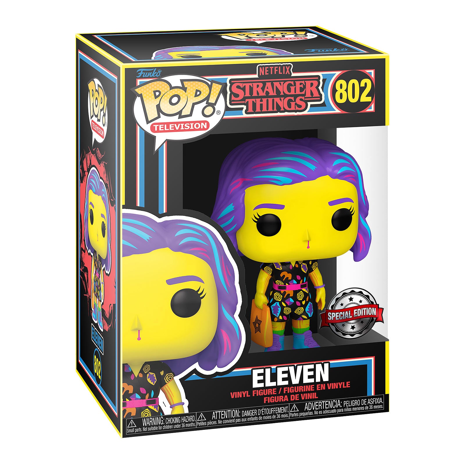 Image produit Stranger Things - Eleven Black Light Glow Figurine Funko Pop
