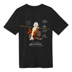 Productafbeelding Avatar De Laatste Luchtmeester - Aang Klaar Voor De Strijd T-Shirt Zwart