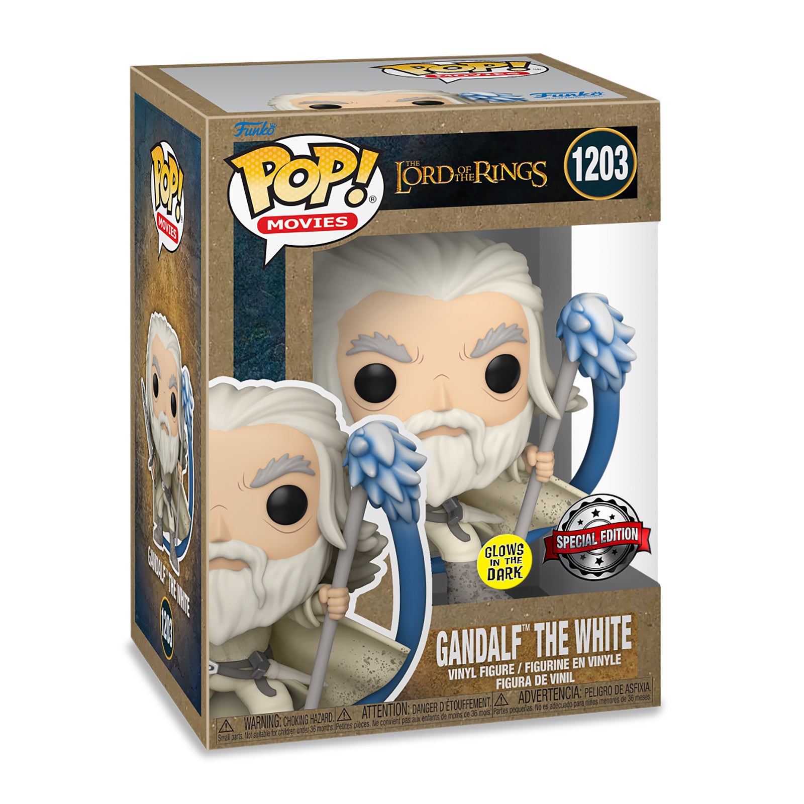 Productafbeelding Heer der Ringen - Gandalf met Glow in the Dark Wandelstok Funko Pop Figuur